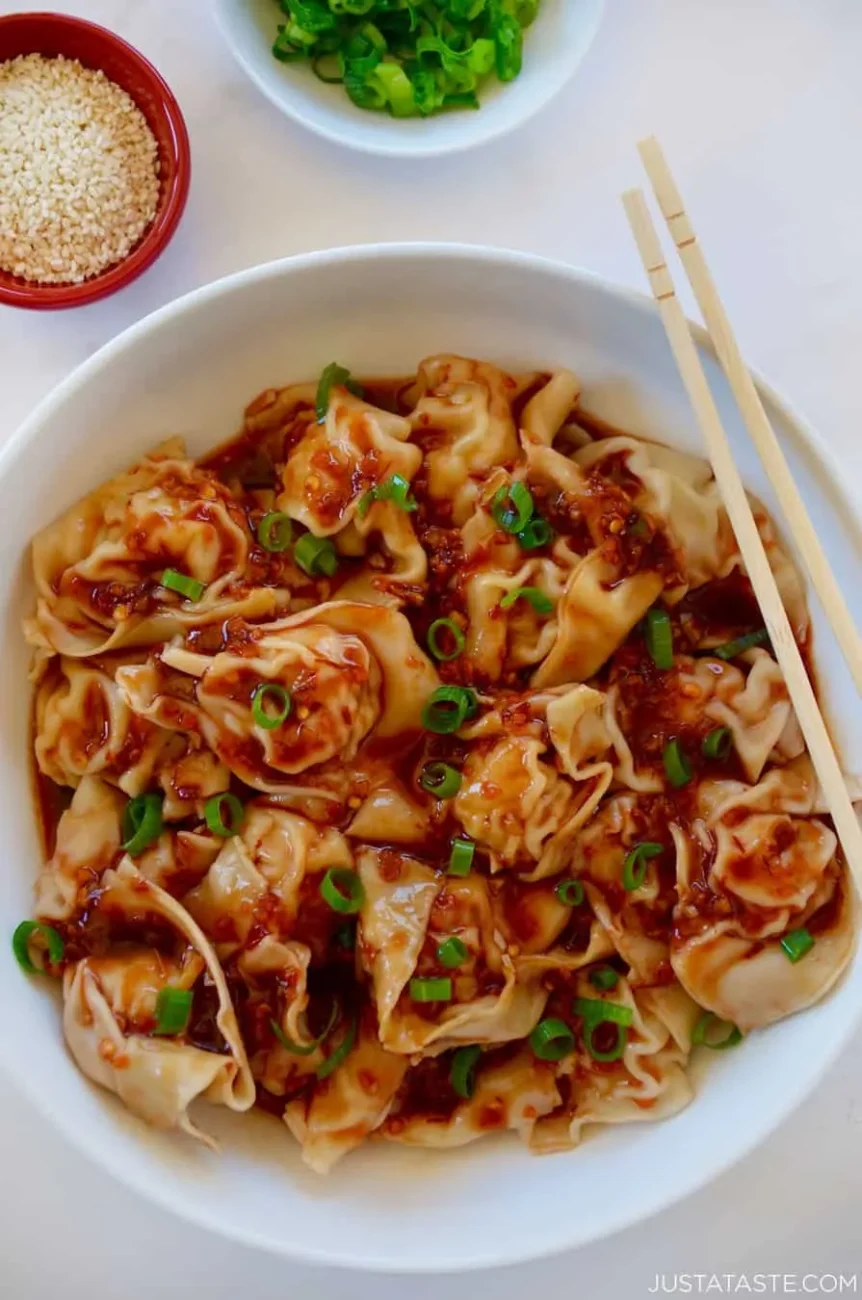 Crispy Firecracker Chicken Wontons Recipe