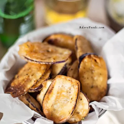 Crispy Fried Eggplant Aubergine