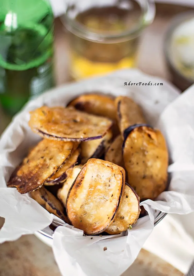 Crispy Fried Eggplant Aubergine