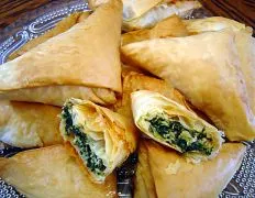 Crispy Greek Spinach And Feta Phyllo Triangles