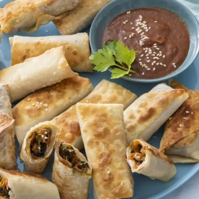 Crispy Homemade Vegetarian Spring Rolls Recipe