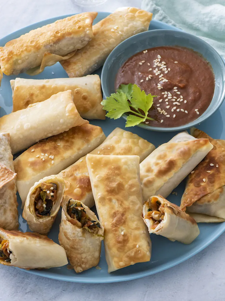 Crispy Homemade Vegetarian Spring Rolls Recipe