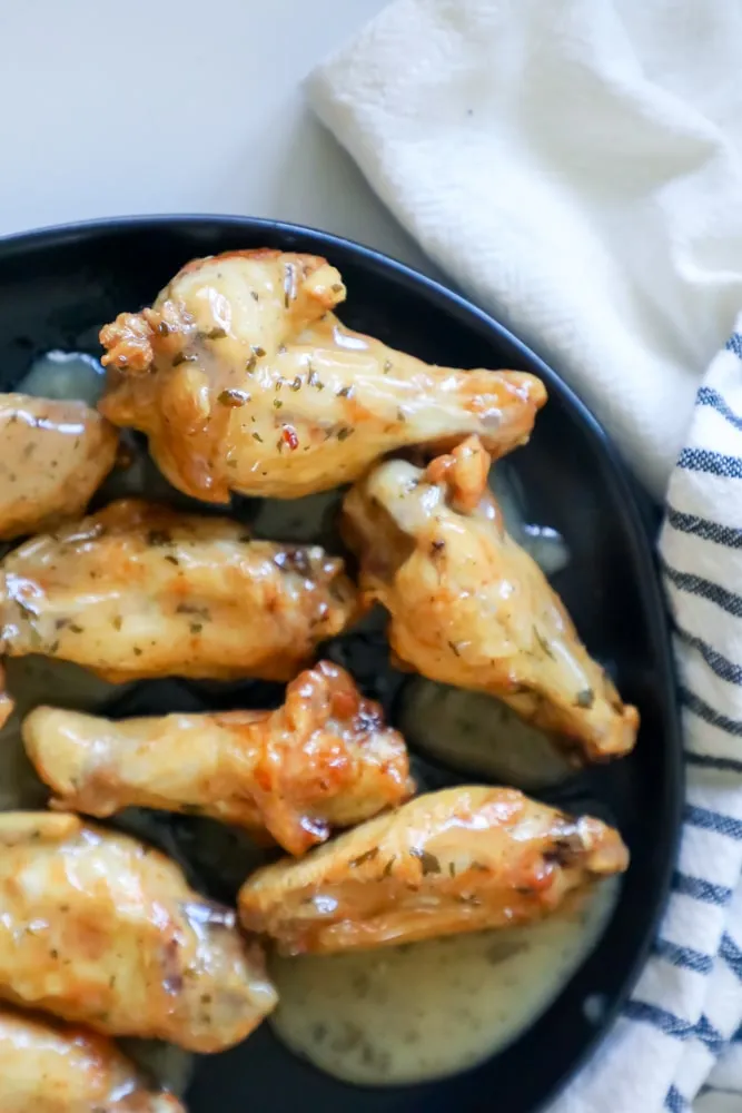 Crispy Honey-Sriracha Wings with Homemade Ranch Dip