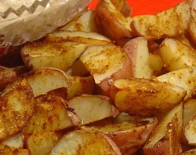 Crispy Indian-Style Spicy Potato Wedges Recipe