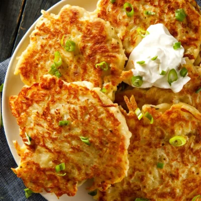 Crispy No-Mess Potato Latkes Recipe