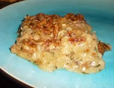 Crispy Onion-Topped Pork Chops In Savory Gravy