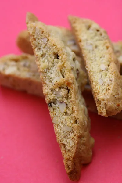 Crispy Orange-Walnut Biscotti with a Black Pepper Twist