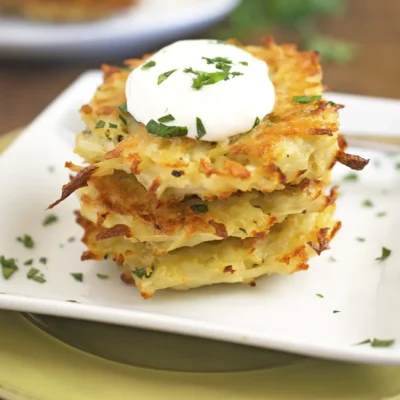 Crispy Oven-Baked Potato Latkes Recipe