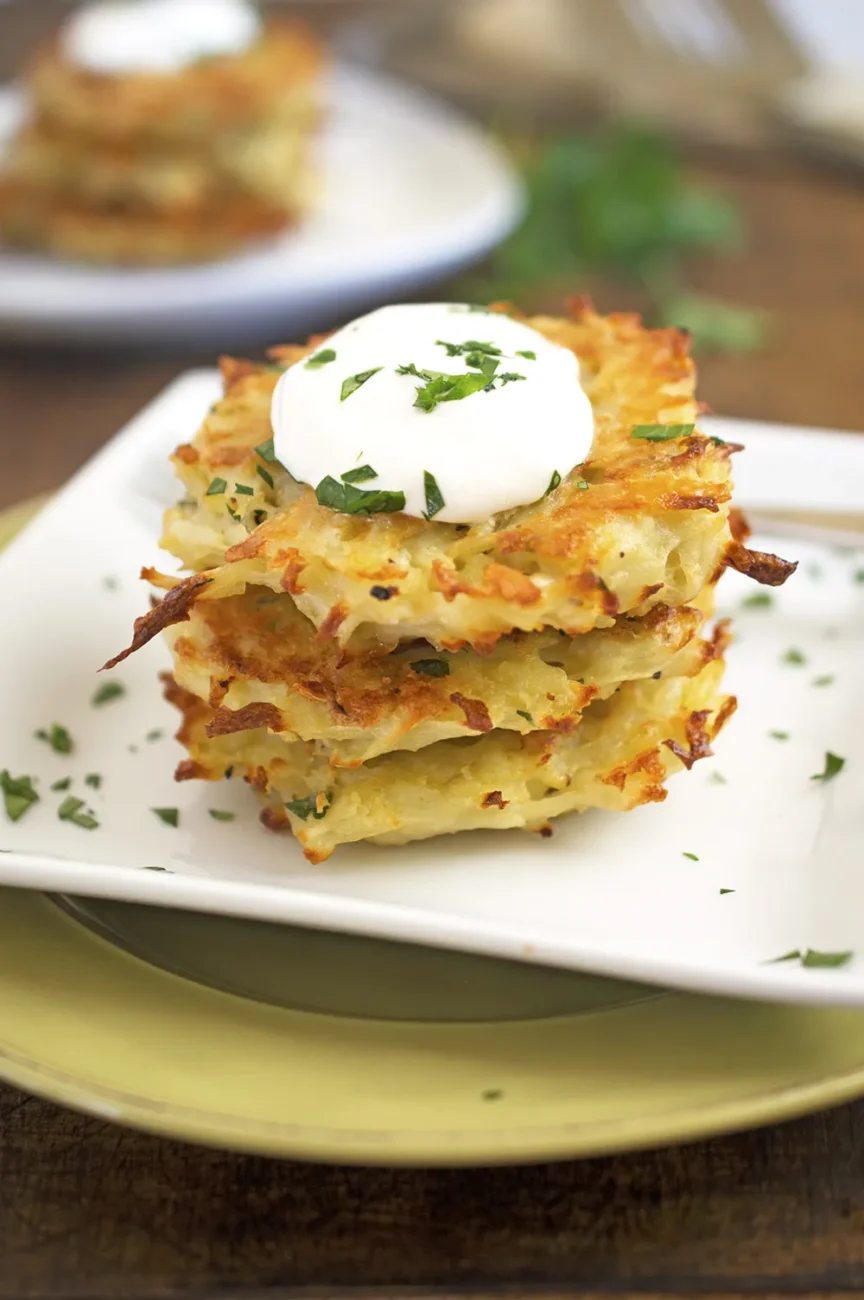 Crispy Oven-Baked Potato Latkes Recipe