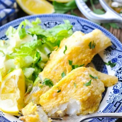 Crispy Oven Fried Cod Fish