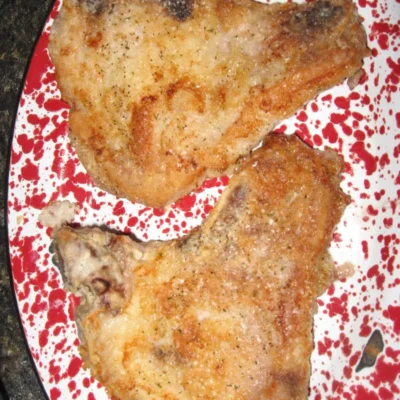 Crispy Oven Fried Pork Chops