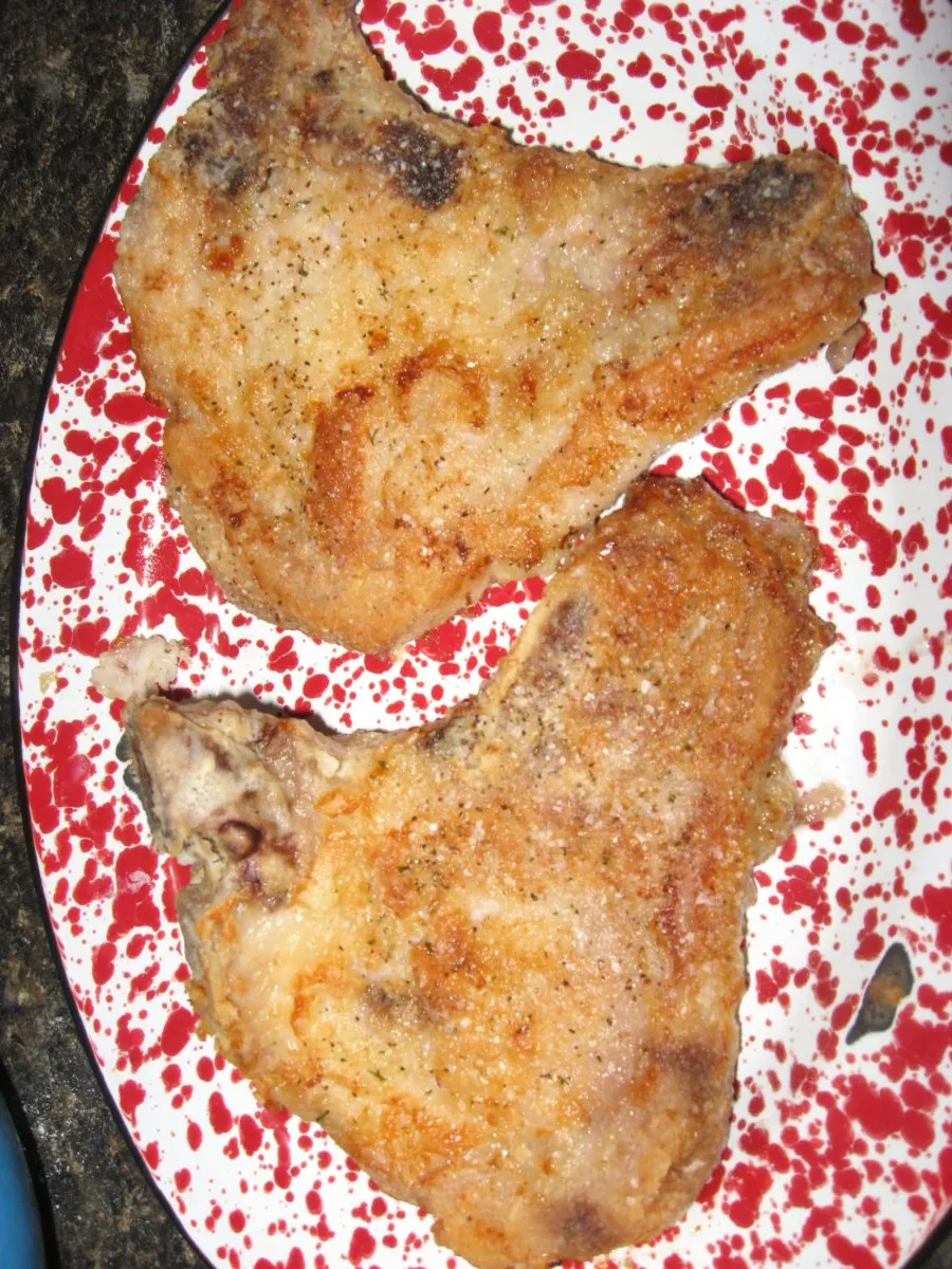 Crispy Oven Fried Pork Chops