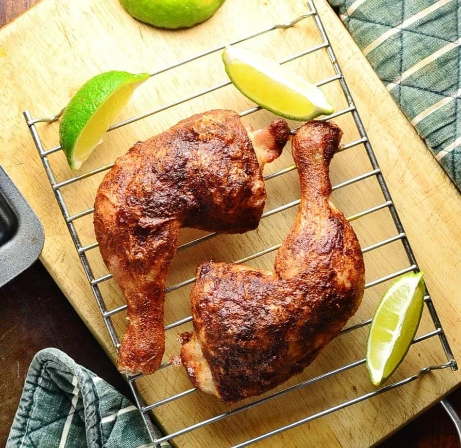 Crispy Oven-Roasted Spicy Chicken Leg Quarters Recipe