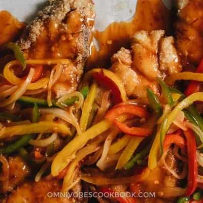 Crispy Pan-Fried Sole With Homemade Sweet And Sour Sauce