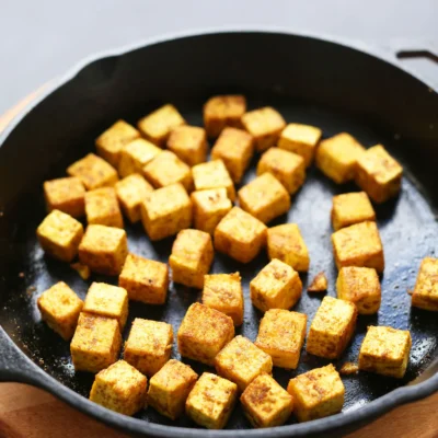 Crispy Pan-Seared Tofu Delight