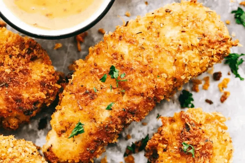 Crispy Parmesan Chicken Strips