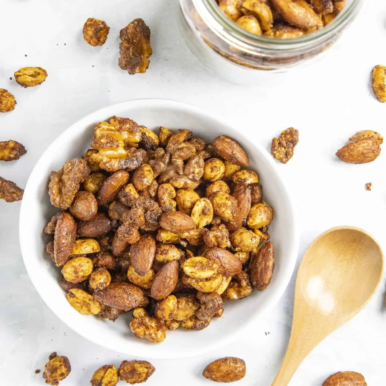 Crispy Roasted Nuts with Aromatic Spices