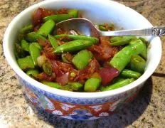 Crispy Snap Peas with Caramelized Red Onions Recipe