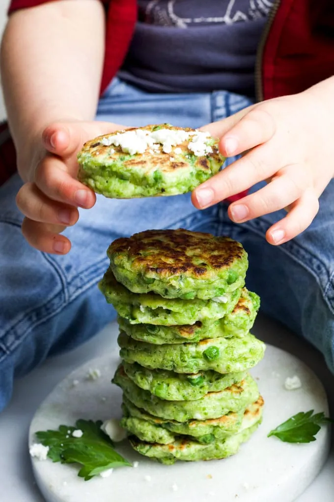 Crispy Spring Onion and Ricotta Fritters with Creamy Avocado Dip