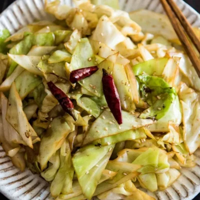 Crispy Stir-Fried Chinese Cabbage Delight