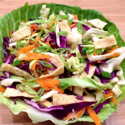 Crispy Sumi Salad With Toasted Sesame Dressing