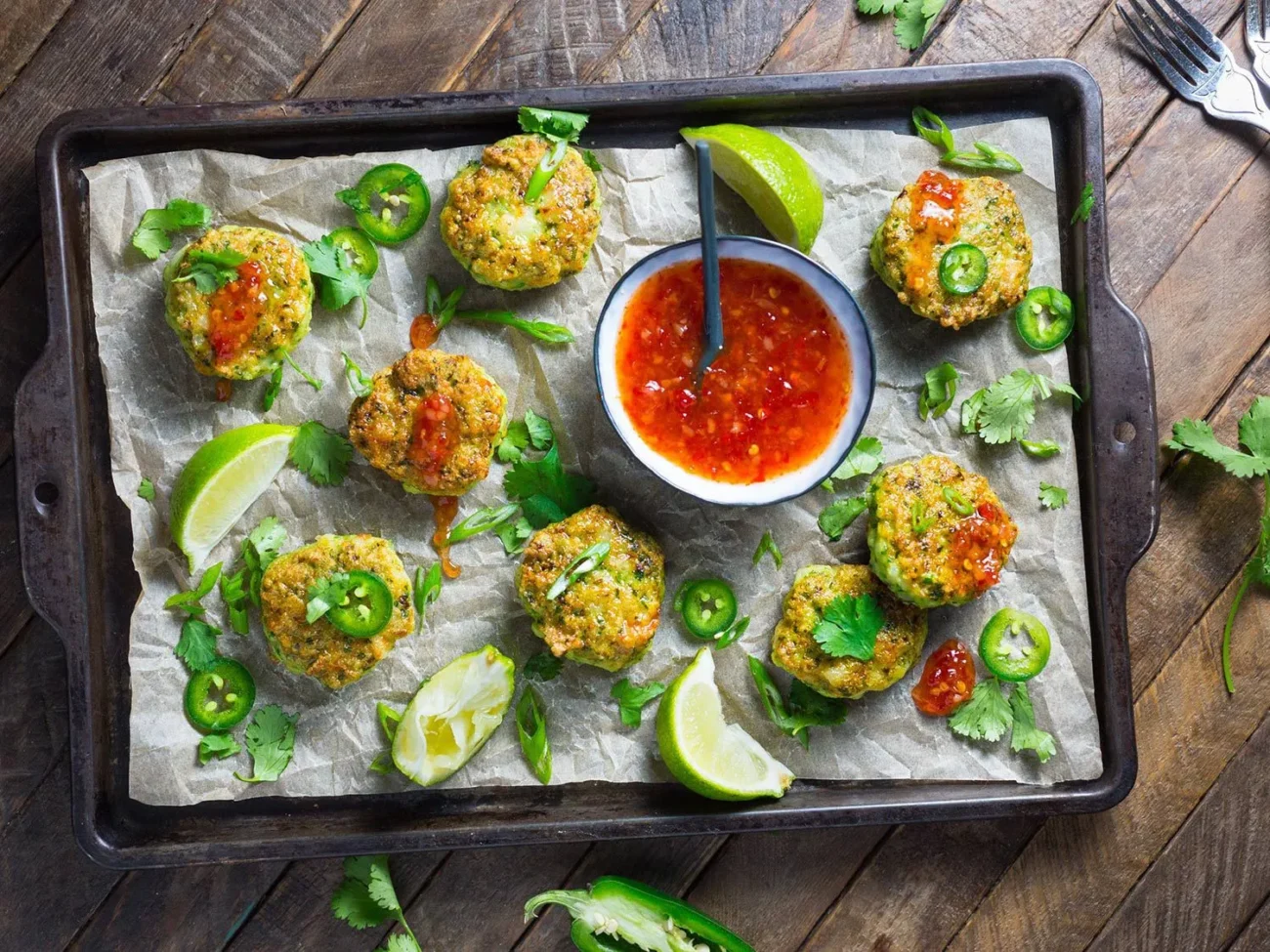 Crispy Sweet Chili Shrimp Patties