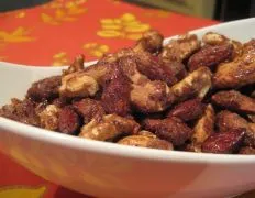 Crispy Sweet and Spicy Roasted Nuts Recipe