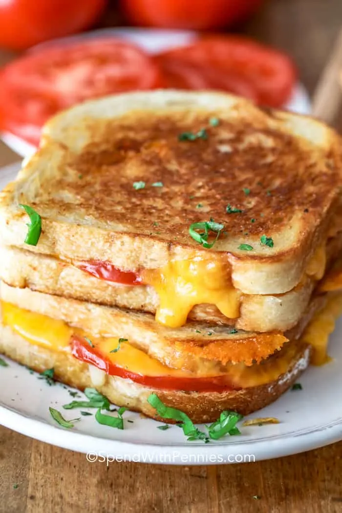 Crispy Swiss Cheese and Tomato Toastie Recipe