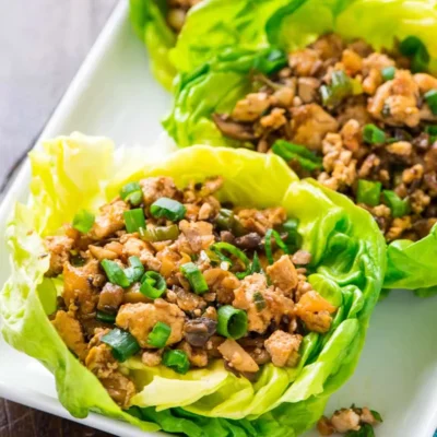 Crispy Szechuan Chicken Or Tofu Lettuce Wraps