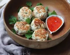 Crispy Thai Chicken Patties with Homemade Sweet Chili Dip