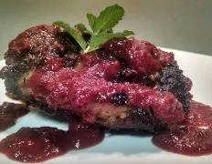 Crispy Walnut-Crusted Chicken With Cherry Glaze Recipe