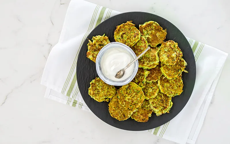 Crispy Zucchini Parmesan Fritters Recipe