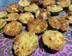 Crispy Zucchini Rounds With Dip