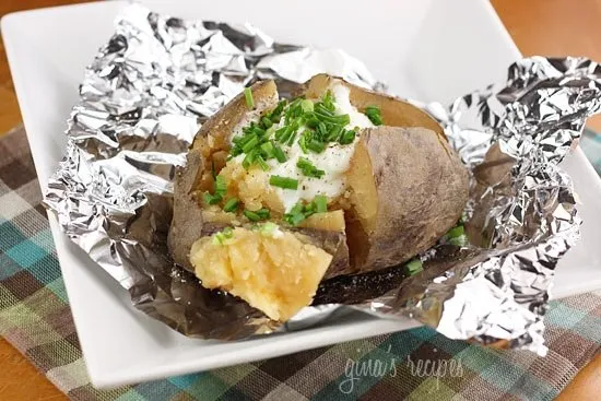 Crock Pot Baked Potatoes