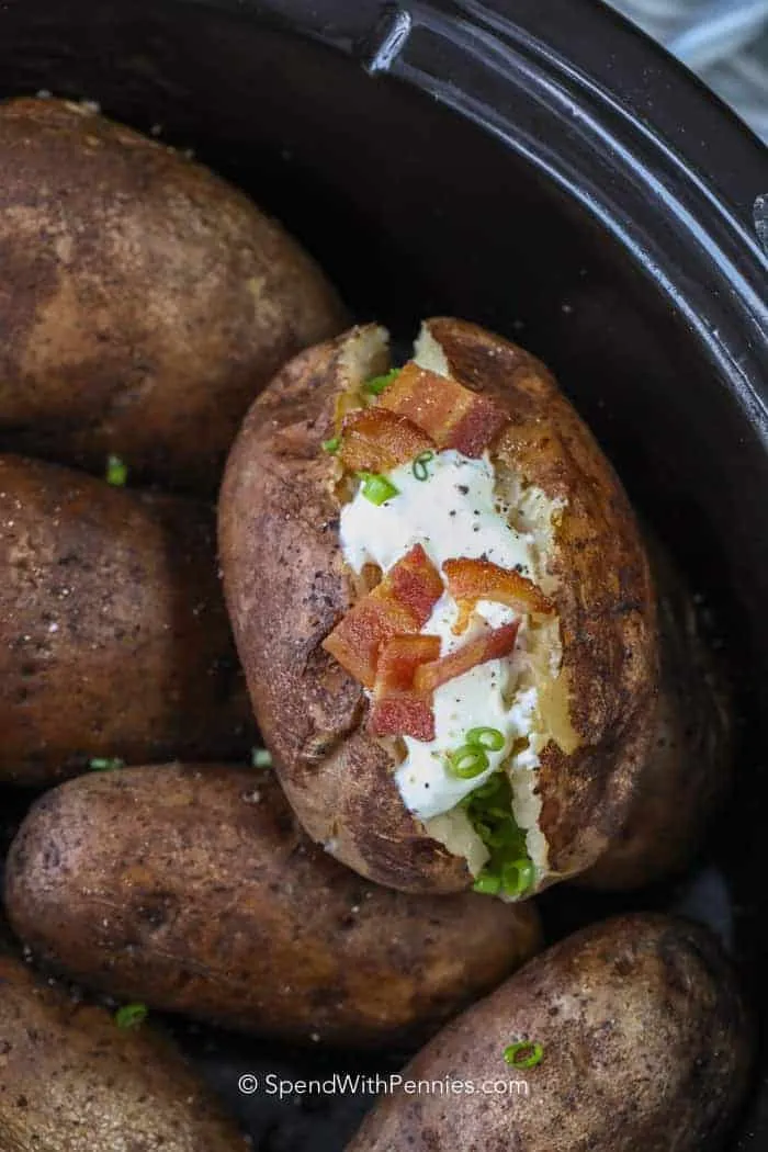 Crock Pot Baked Potatoes