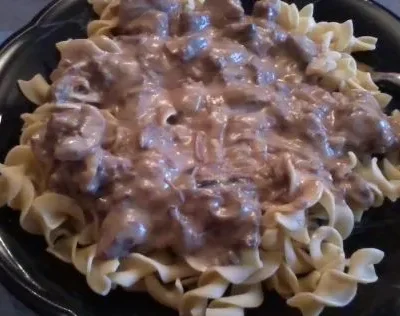 Crock Pot Beef Stroganoff