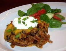 Crock Pot Beef Taco Casserole