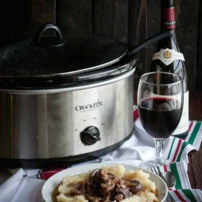 Crock Pot Beef With Mushroom And Red Wine