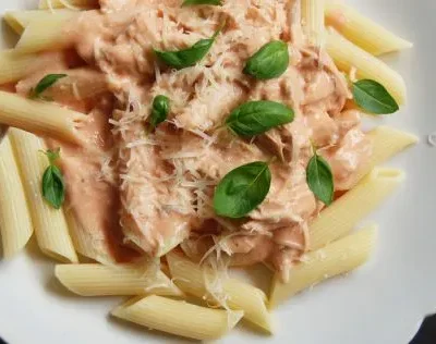 Crock Pot Buffalo Chicken Pasta Slow