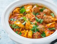 Crock Pot Cheese Tortellini And