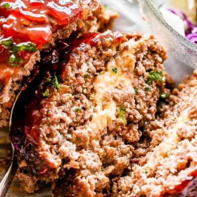 Crock Pot Cheesy Meatloaf