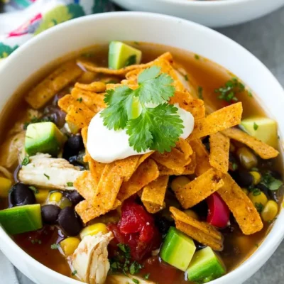 Crock Pot Chicken Tortilla Soup