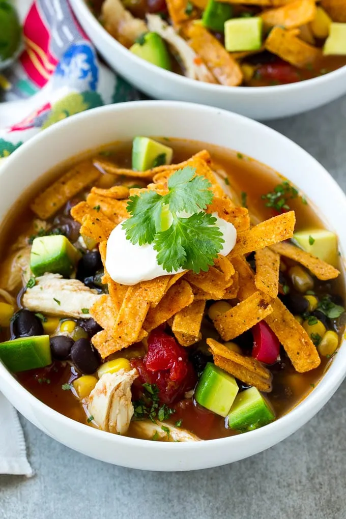 Crock Pot Chicken Tortilla Soup