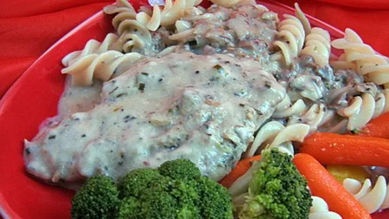 Crock Pot Creamy Herbed Chicken