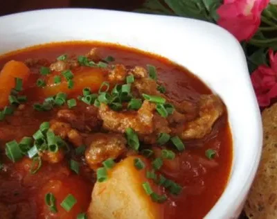 Crock Pot Ground Beef Stew