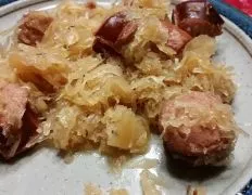 Crock Pot Kielbasa &Amp; Sauerkraut