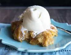 Crock Pot Peach Dump Dessert