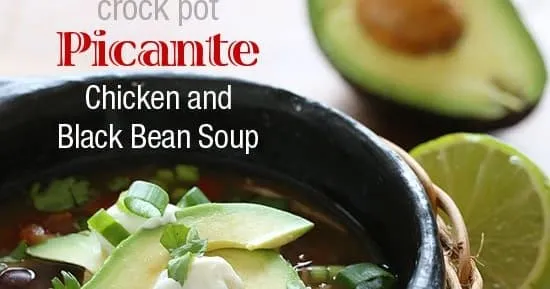 Crock Pot Picante Chicken And Black Bean Soup