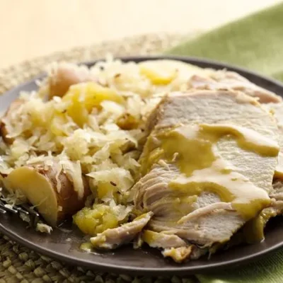 Crock Pot Pork Roast And Sauerkraut