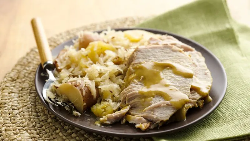 Crock Pot Pork Roast And Sauerkraut